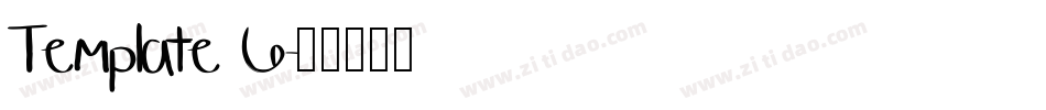Template 6字体转换
